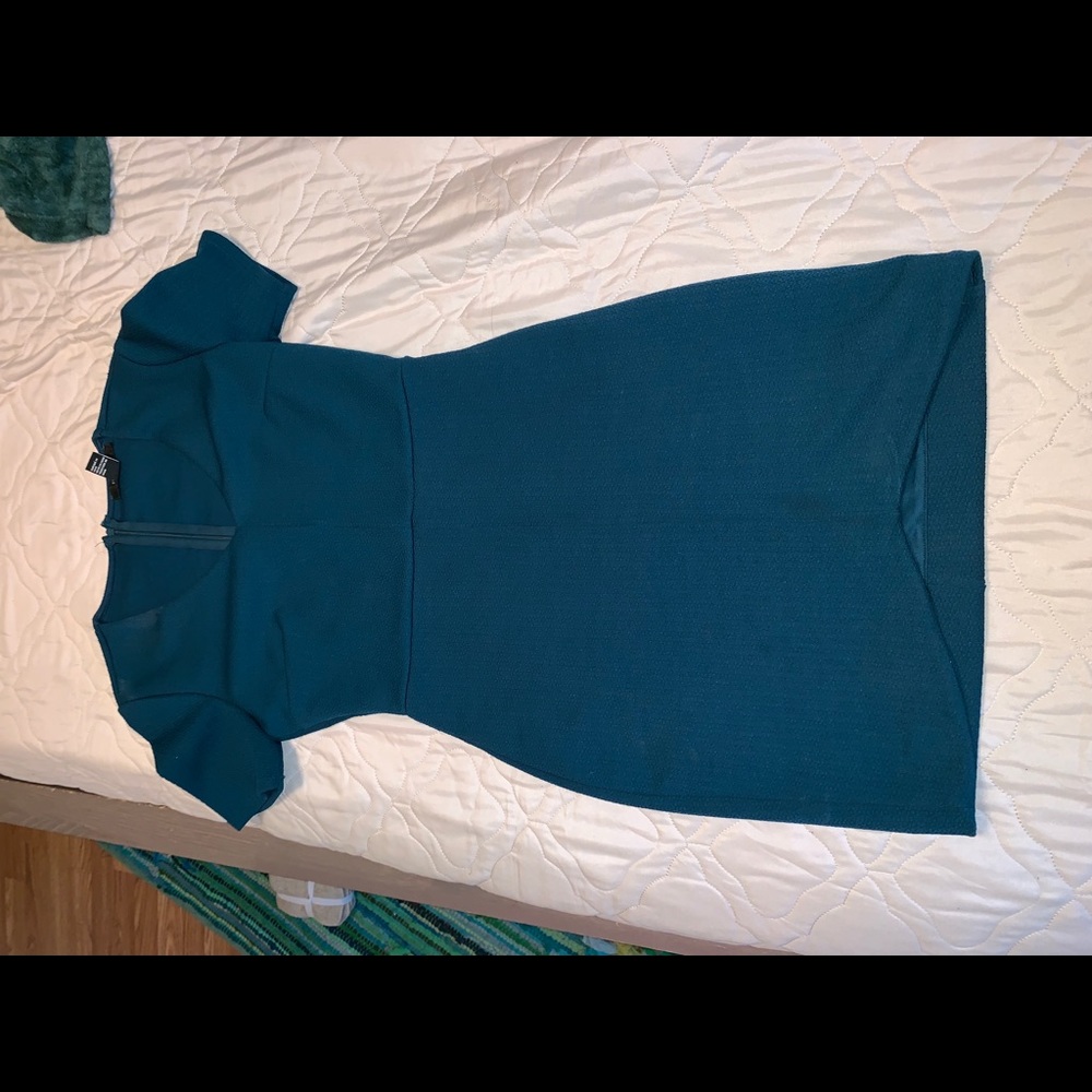 Teal bodycon dress
